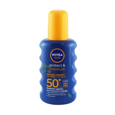 НИВЕА СЪН PROTECT & MOISTURE СЛЪНЦЕЗАЩИТЕН СПРЕЙ SPF50+ 200 мл / NIVEA SUN PROTECT & MOISTURE CITRACELL-PROTECT SPRAY