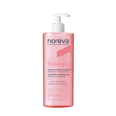 УСПОКОЯВАЩ ПОЧИСТВАЩ ГЕЛ ЗА ЧУВСТВИТЕЛНА КОЖА 400 г / NOREVA SENSIDIANE SOOTHING CLEANSING GEL