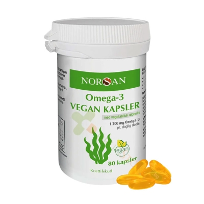НОРСАН ОМЕГА-3 ВЕГАН капсули 80 броя / NORSAN OMEGA-3 VEGAN 