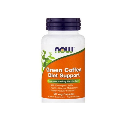 НАУ ФУДС ЗЕЛЕНО КАФЕ капсули 90 броя / NOW FOODS GREEN COFFE DIET SUPPORT