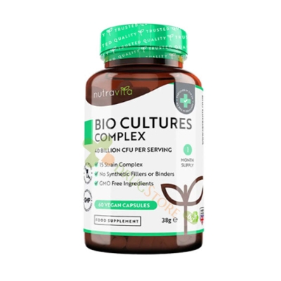 НУТРАВИТА ПРОБИОТИК капсули 60 броя / NUTRAVITA BIOCULTURES COMPLEX