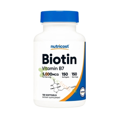 БИОТИН капсули 5000 мкг 150 броя / NUTRICOST BIOTIN 5000 mcg