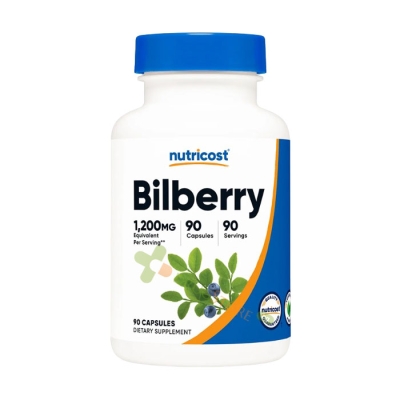 ЧЕРНА БОРОВИНКА капсули 300 мг 90 броя / NUTRICOST BILBERRY