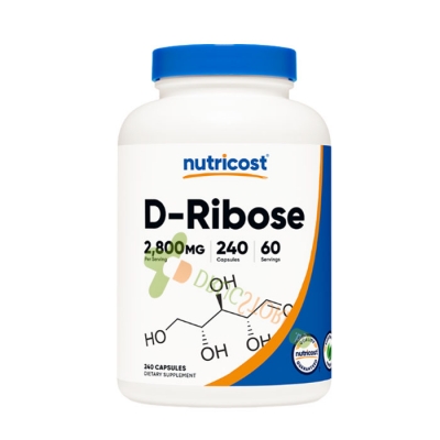 D-РИБОЗА капсули 240 броя / NUTRICOST D-RIBOSE