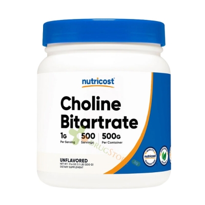 ХОЛИН БИТАРТРАТ прах 500 г / NUTRICOST CHOLINE BITARTRATE powder