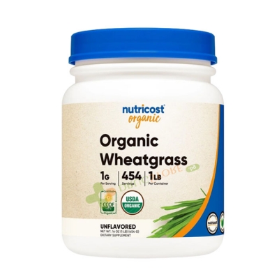 ОРГАНИК ПШЕНИЧА ТРЕВА прах 454 г / NUTRICOST ORGANIC WHEATGRASS