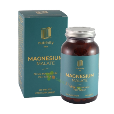  МАГНЕЗИЕВ МАЛАТ таблетки 50 мг 250 броя / NUTRINITY LABS MAGNESIUM MALATE