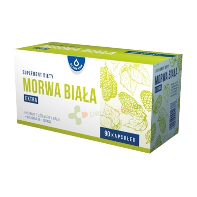 ОЛЕОФАРМ БЯЛА ЧЕРНИЦА + ВИTАМИН B6 + ХРОМ капсули 90 броя / OLEOFARM WHITE MULBERRY WITH VITAMIN B6 & CHROME 