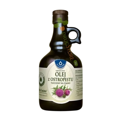 ОЛЕОФАРМ СТУДЕНОПРЕСОВАНО МАСЛО ОТ БЯЛ ТРЪН 500 мл / OLEOFARM EXTRA VIRGIN MILK THISTLE OIL 