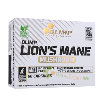 ЛЪВСКА ГРИВА капсули 60 броя / OLIMP SPORT NUTRITION LION'S MANE