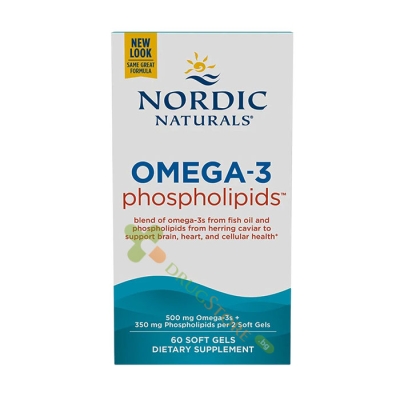  ОМЕГА 3 + ФОСФОЛИПИДИ капсули 60 броя / NORDIC NATURALS OMEGA 3 + PHOSPHOLIPIDS 