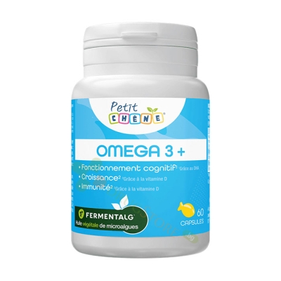 ОМЕГА 3+ ЗА ДЕЦА + ВИТАМИН А, E, D3, K2 капсули 60 броя / LES TROIS CHENES PETIT CHENE OMEGA 3+ KIDS + VITAMIN A, E, D3, K2  