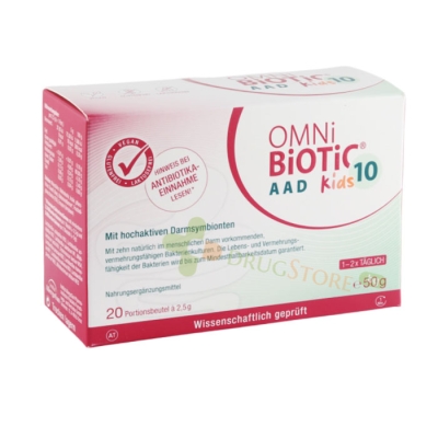 ОМНИ БИОТИК 10 AAD КИДС саше 20 броя / INSTITUT ALLERGOSAN OMNI BIOTIC 10 AAD KIDS sachets