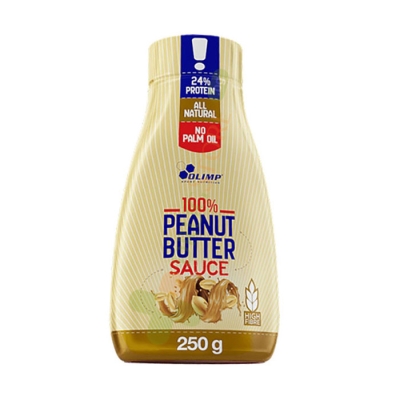 100% СОС ОТ ФЪСТЪЧЕНО МАСЛО 250 г / OLIMP SPORT NUTRITION 100% PEANUT BUTTER SAUCE