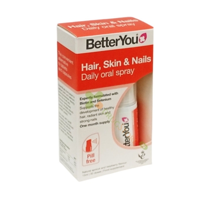 ОРАЛЕН СПРЕЙ ЗА КОСА, КОЖА И НОКТИ 15 мл / BETTER YOU HAIR, SKIN & NAILS ORAL SPRAY 