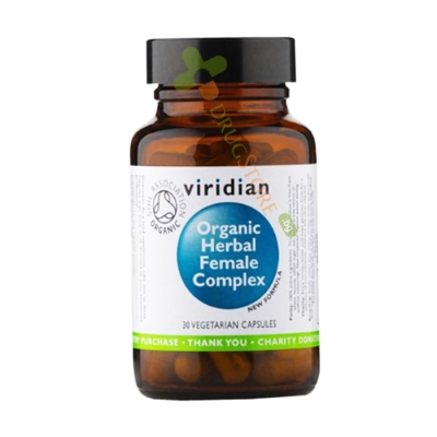 ОРГАНИЧЕН БИЛКОВ КОМПЛЕКС ЗА ЖЕНИ капсули 30 броя / VIRIDIAN ORGANIC HERBAL FEMALE COMPLEX 