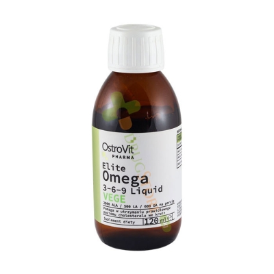 ОСТРОВИТ ЕЛИТ ОМЕГА 3-6-9 ВЕГЕ течен 120 мл / OSTROVIT PHARMA ELITE OMEGA 3-6-9 VEGAN liquid