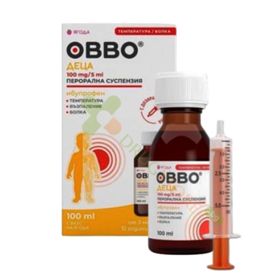ОВВО ДЕЦА перорална суспензия 100 мг/5 мл 100 мл / OWWO KIDS oral suspension 100 mg/5 ml 