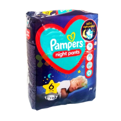 ПАМПЕРС ГАЩИ НАЙТ №6 15+ кг. 19 броя / PROCTER & GAMBLE PAMPERS NIGHT PANTS