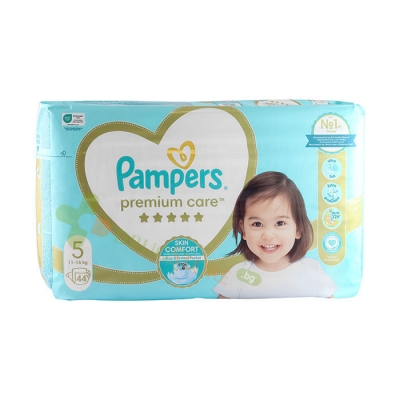 ПАМПЕРС ПРЕМИУМ КЕЪР ДЖУНИЪР №5 11 - 16 кг 44 броя / PROCTER & GAMBLE PAMPERS PREMIUM JUNIOR 5 11-18 kg