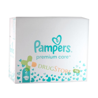 ПАМПЕРС ПРЕМИУМ КЕЪР №2 4 - 8 кг 224 броя / PROCTER & GAMBLE PAMPERS PREMIUM CARE №2 4 - 8 kg