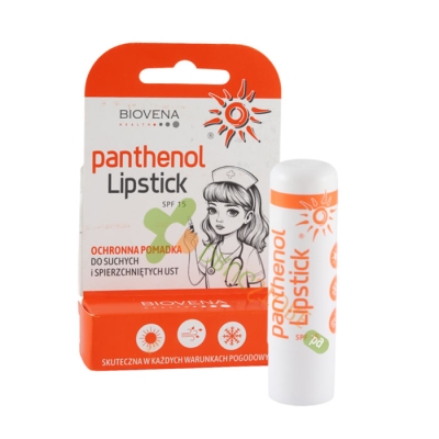 ПАНТЕНОЛ СТИК ЗА УСТНИ SPF 15 4.5 г / BIOVENA HEALTH PANTHENOL LIPSTICK SPF 15