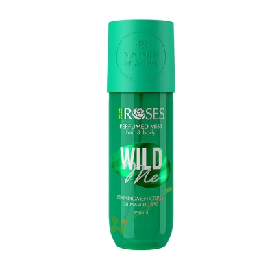 ПАРФЮМЕН СПРЕЙ ЗА КОСА И ТЯЛО ROSES WILD ME 150 мл / NATURE OF AGIVA ROSES WILD ME PARFUMED MIST FOR HAIR AND BODY 