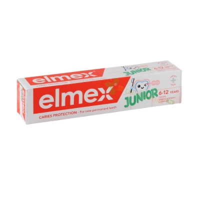 ПАСТА ЗА ЗЪБИ ЕЛМЕКС ДЖУНИЪР 6-12 години 75 мл / COLGATE PALMOLIVE ELMEX JUNIOR TOOTHPASTE 6-12 years 