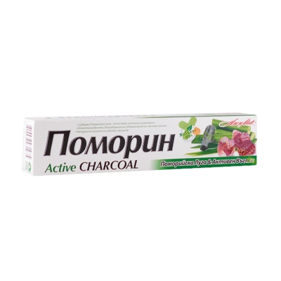ПАСТА ЗА ЗЪБИ ПОМОРИН С АКТИВЕН ВЪГЛЕН 100 мл / POMORIN TOOTHPASTE WITH ACTIVE CHARCOAL 