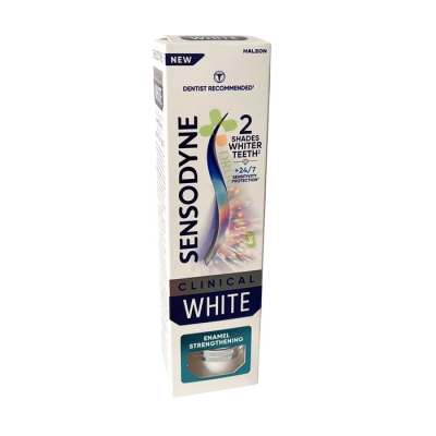 ПАСТА ЗА ЗЪБИ СЕНСОДИН CLINICAL WHITE ENAMEL 75 мл / HALEON SENSODYNE TOOTHPASTE CLINICAL WHITE ENAMEL 
