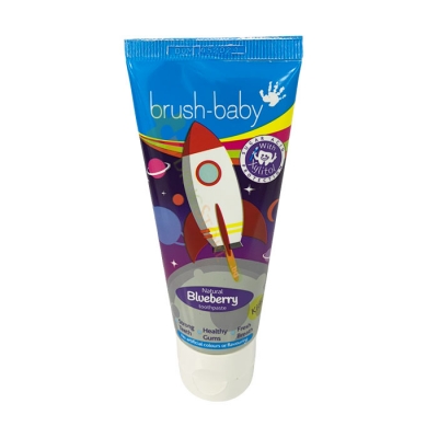 ПАСТА ЗА ЗЪБИ ЗА ДЕЦА БРЪШ - БЕЙБИ 3+ години БОРОВИНКА 50 мл / BRUSH-BABY BLUEBERRY TOOTHPASTE 3+ years