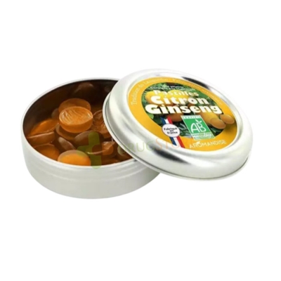 ПАСТИЛИ С ЛИМОН И ЖЕНШЕН 45 г / AROMANDISE LEMON AND GINSENG PASTILLES