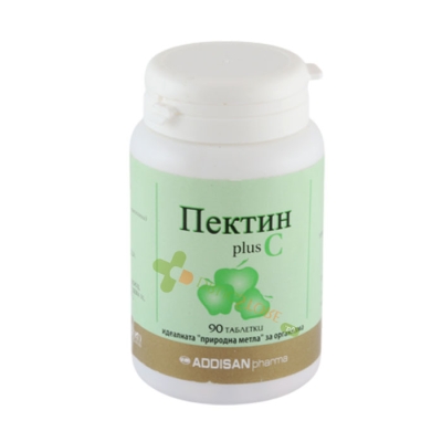 ПЕКТИН + ВИТАМИН C таблетки 90 броя / ADDISAN PHARMA PECTIN + VITAMIN C