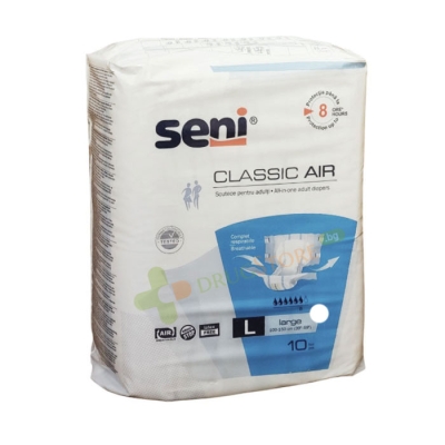 ПЕЛЕНИ ЗА ВЪЗРАСТНИ СЕНИ КЛАСИК ЕЪР размер L 10 броя / SENI CLASSIC AIR ADULTS DIAPERS size