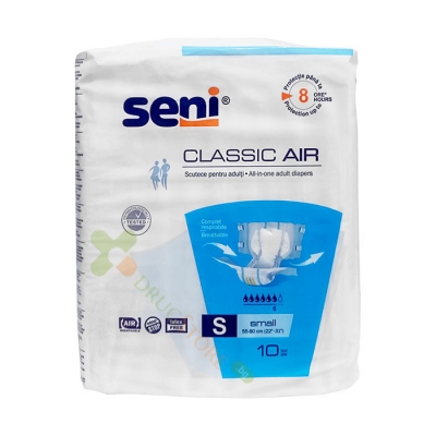 ПЕЛЕНИ ЗА ВЪЗРАСТНИ СЕНИ КЛАСИК ЕЪР размер S 10 броя / SENI CLASSIC AIR ADULTS DIAPERS