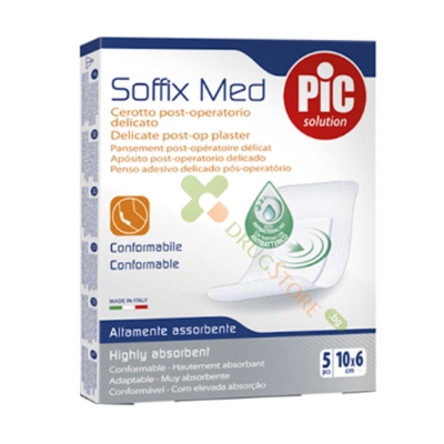 ПИК СОФИКС МЕД ПЛАСТИР 10 см / 6 см 5 броя / PIC SOLUTION SOFFIX MED PATCH 10 cm / 6 cm 