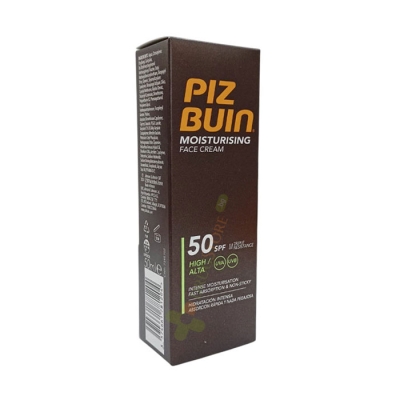 ПИЗ БУИН MOISTURISING СЛЪНЦЕЗАЩИТЕН КРЕМ ЗА ЛИЦЕ SPF50 50 мл / PIZ BUIN MOISTURISING FACE CREAM SPF50