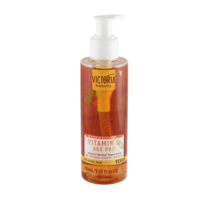 ПОЧИСТВАЩО ОЛИО ЗА ГРИМ 150 мл / VICTORIA BEAUTY VITAMIN C AGE PRO WATERPROOF MAKE UP REMOVER 
