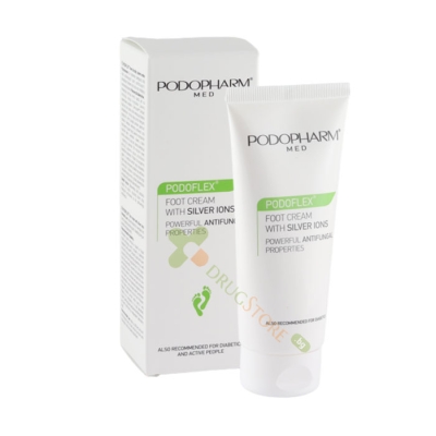 ПОДОФЛЕКС КРЕМ КРАКА СРЕБЪРНИ ЙОНИ 100 мл / PODOPHARM PODOFLEX FOOT CREAM WITH SILVER IONS