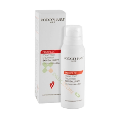 ПОДОФЛЕКС КРЕМООБРАЗНА ПЯНА ЗА НАПУКАНА И СУХА КОЖА НА КРАКАТА 125 мл / PODOPHARM MED CREAM FOOT FOAM FOR KERATOSIS 