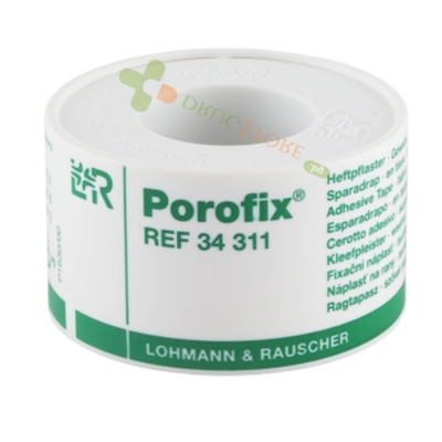 ПОРОФИКС САМОЗАЛЕПВАЩ СЕ ПЛАСТИР ЗА ФИКСИРАНЕ НА ПРЕВРЪЗКИ 2.5 см х 5 м / LOHMANN & RAUSCHER POROFIX ADHESIVE TAPE 2.5 cm x 5 m