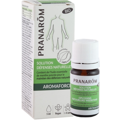 ПРАНАРОМ АРОМАФОРС ПРОТИВОГРИПНА КОМБИНАЦИЯ ОТ МАСЛА 5 мл / PRANAROM AROMAFORCE SOLUTION FOR NATURAL DEFENSES 5 ml.