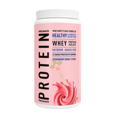 ПРЕГНАКО СЕМЕЕН СУРОВАТЪЧЕН ПРОТЕИН ИЗОЛАТ ЯГОДИ 450 г / PREGNACO WHEY PROTEIN ISOLATE STRAWBERRY DREAM 