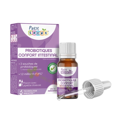 ПРОБИОТИК ЗА БЕБЕТА И ДЕЦА капки 5.5 мл / LES TROIS CHENES PETIT CHENE INTESTINAL COMFORT PROBIOTICS drops 