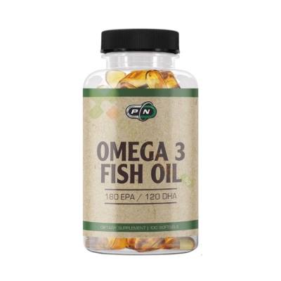 ПЮР НУТРИШЪН ОМЕГА - 3 РИБЕНО МАСЛО 180 EPA / 120 DHA дражета 200 броя / PURE NUTRITION OMEGA - 3 FISH OIL 180 EPA / 120 DHA