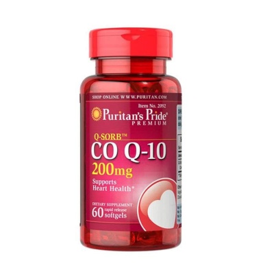 КОЕНЗИМ Q10 капсули 200 мг. 60 броя / PURITAN'S PRIDE COENZYME Q10