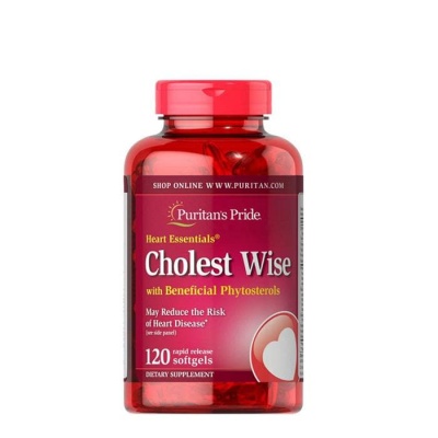 КАПСУЛИ ЗА РЕГУЛИРАНЕ НА ХОЛЕСТЕРОЛА 120 броя / PURITAN'S PRIDE HEART ESSENTIALS CHOLEST WISE