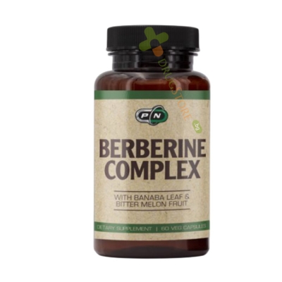 ПЮР НУТРИШЪН БЕРБЕРИН КОМПЛЕКС капсули 60 броя / PURE NUTRITION BERBERINE COMPLEX 