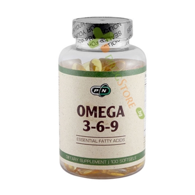 ПЮР НУТРИШЪН ОМЕГА 3-6-9 течни капсули 100 броя / PURE NUTRITION OMEGA 3-6-9