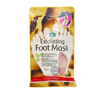 ПЮРДЕРМ ЕКСФОЛИРАЩА МАСКА КРАКА С ПАПАЯ И ЛАЙКА ЛАРДЖ / PUREDERM EXFOLIATING FOOT MASK LARGE